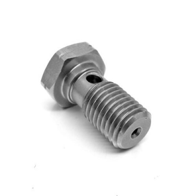 HEL Stainless Steel M10 x 1.5 Banjo Bolt with 1.5mm Restriction for Turbo Oil Feeds
