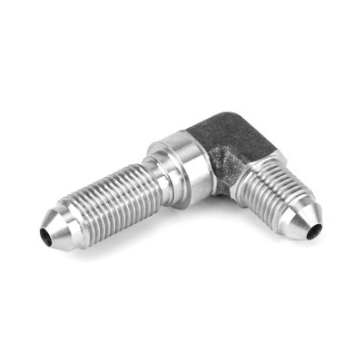 HEL Stainless Steel -3 AN 90° Bulkhead Adapter Fitting