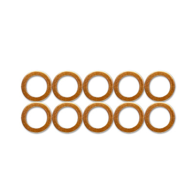 HEL 10mm / M10 / -3 AN / 1/8" BSP Copper Crush Washers (10 Pack)